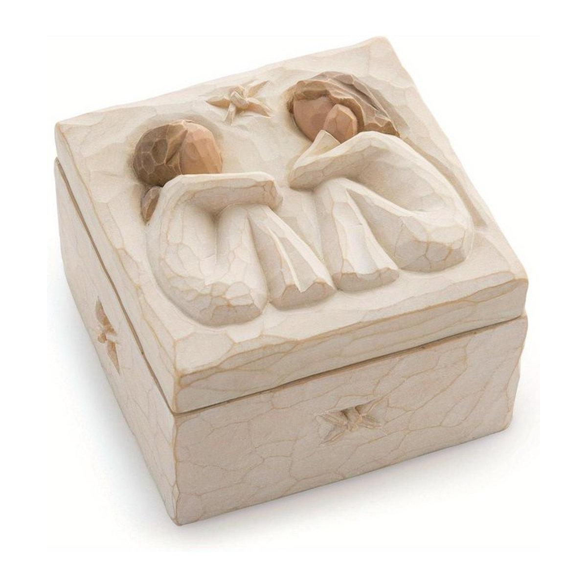 Handbemalte Andenkenbox aus Holz für Schmuck und Schätze als Geschenk für beste Freunde oder Schwestern - Bild 1