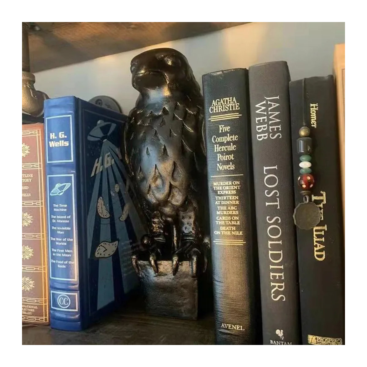 Handgefertigte Falke Statue von Own Supper in Schwarz aus Kunstharz als dekorative Skulptur - Bild 2