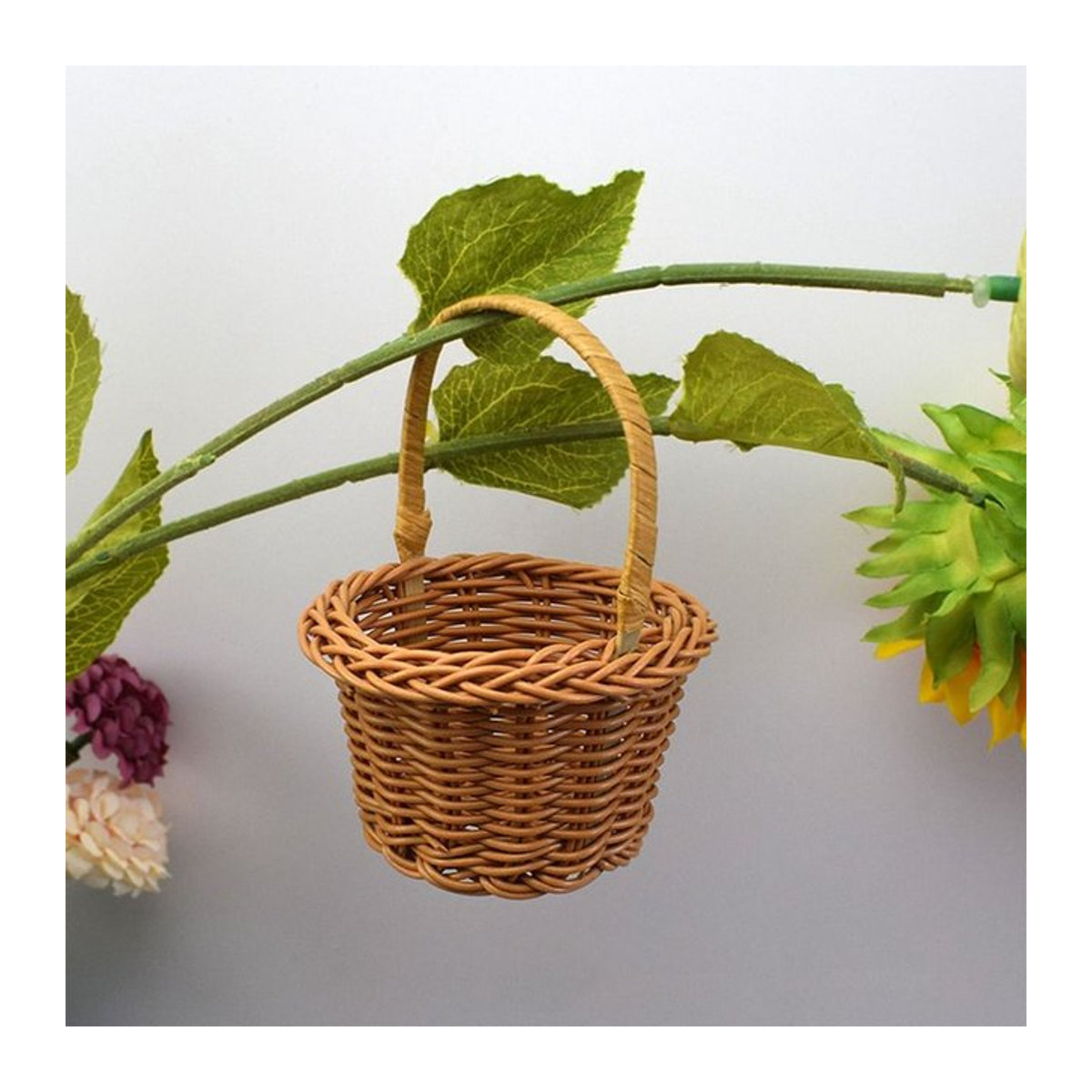 Handgemachter Weidenkorb als dekorativer Blumenkorb und Aufbewahrungskorb - Bild 1