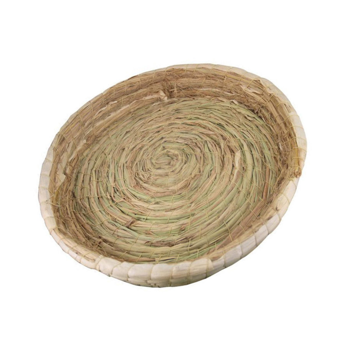 Handgewebter Katzenkorb von GoolRC aus Stroh und Maisblatt, rund, beige, Durchmesser: 45 cm - Bild 2