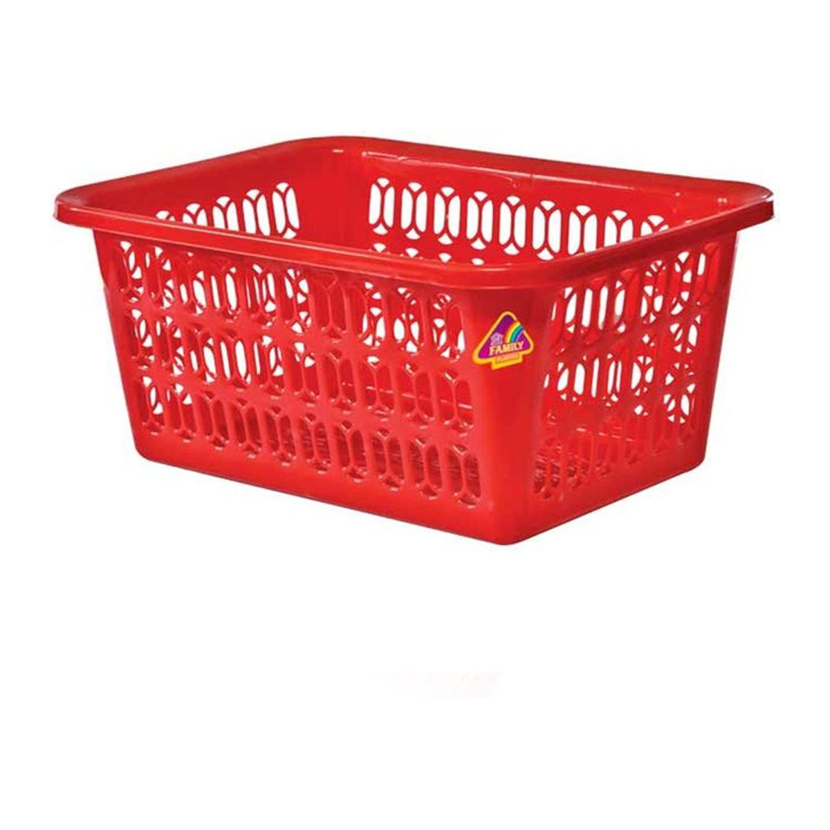 Handlicher Korb von Leecroft in Rot, B/T/H: 37 x 26 x 16 cm - Bild 1