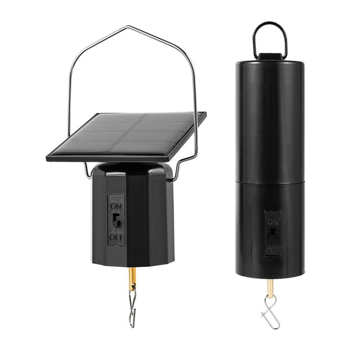 Hängender rotierender Motor für Windspinner, Windmühlen und Deko-Kugeln mit Solar- oder Batteriebetrieb - Bild 1
