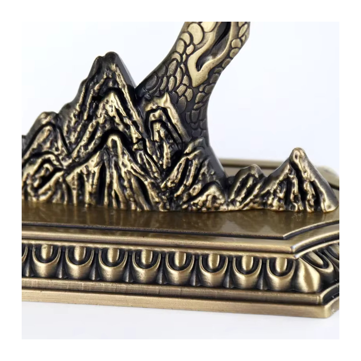 Hängender Weihrauchbrenner im chinesischen Stil aus Kiefernholz und Metall in Gold für Teezeremonien und Aromatherapie - Bild 5