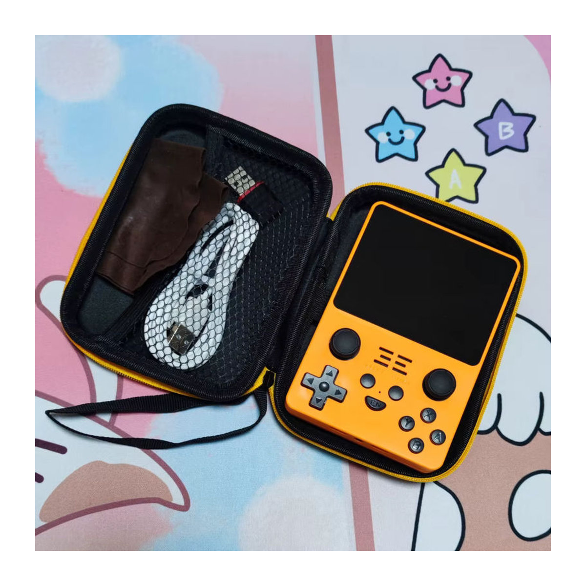 Haolonggcp Schützende Aufbewahrungstasche für RGB20S Spielkonsole, harte Reisetasche mit Handschlaufe, Schwarz - Bild 6