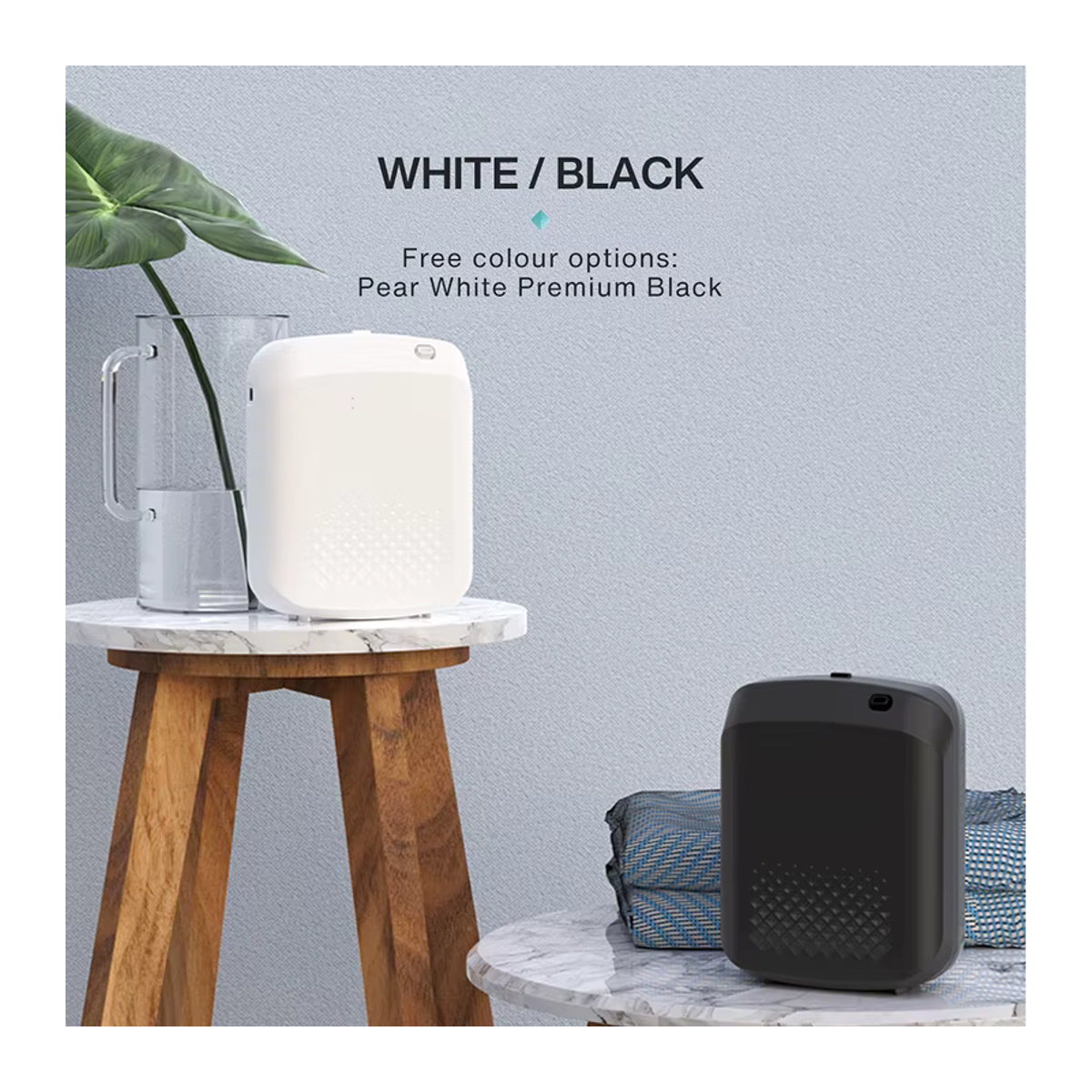 HAOYUNMA Intelligenter Aroma-Diffusor in Schwarz mit Bluetooth-Steuerung für ätherische Öle, elektrischer Duftdiffusor für Hotels und Zuhause mit einer Abdeckung von 500 m3 - Bild 3