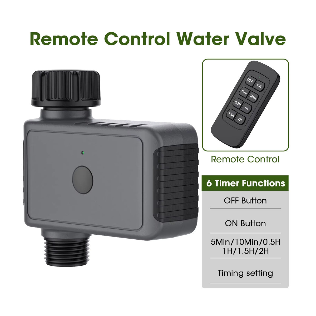 Haozee Smart Wassertimer mit 1 Steckdose App-gesteuertes intelligentes Bewässerungssystem für deinen Gartensprinkler - Bild 3