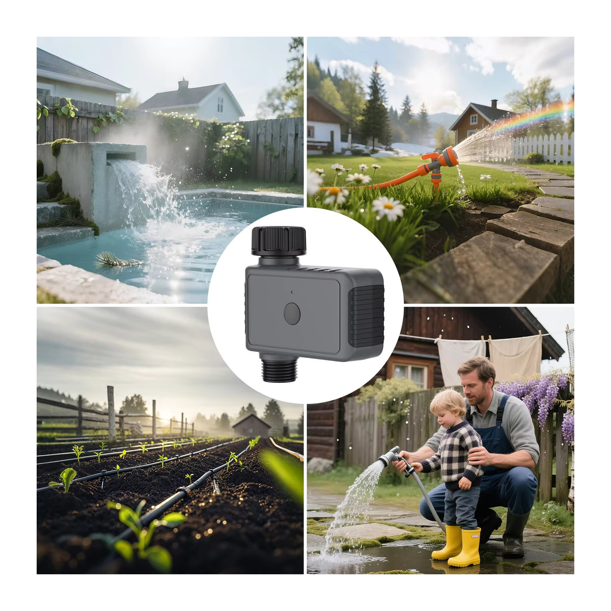 Haozee Smart Wassertimer mit 1 Steckdose App-gesteuertes intelligentes Bewässerungssystem für deinen Gartensprinkler - Bild 5