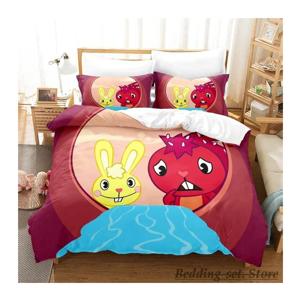 Happy Tree Friends Bettwäscheset Multicolor, 3-teilig, B/H: 140 x 210 cm - Bild 1
