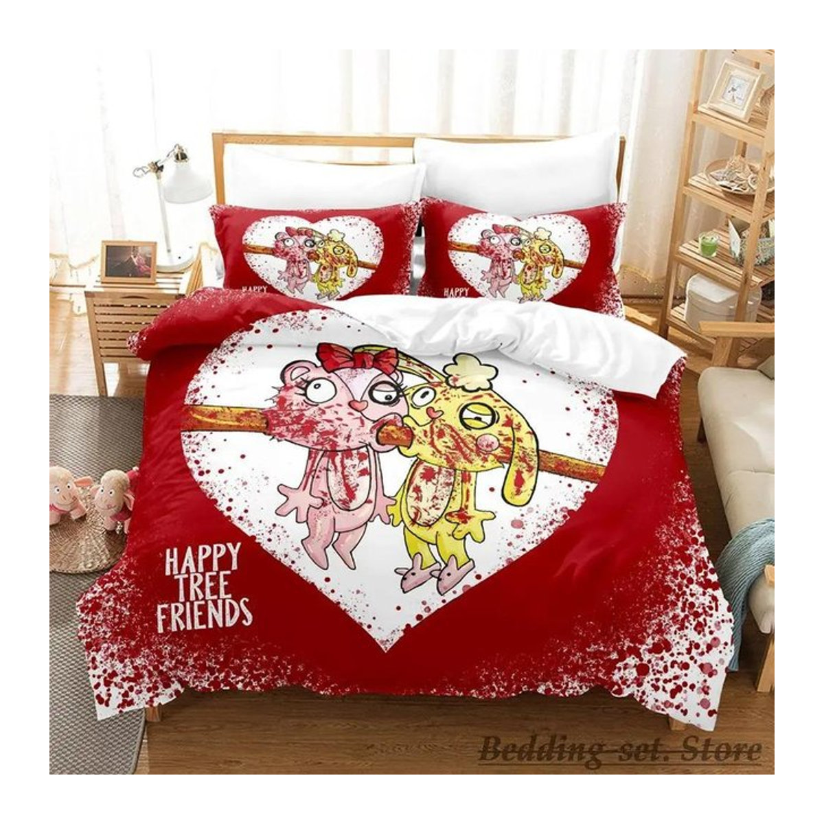 Happy Tree Friends Bettwäscheset Multicolor, 3-teilig, B/H: 220 x 240 cm - Bild 1