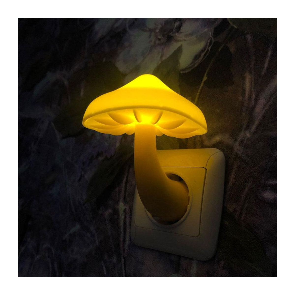 Happy6 LED-Nachtlicht Pilz-Wandleuchte mit Induktion und Lichtsteuerung in Gelb und Warmweiß aus Polycarbonat - Bild 5
