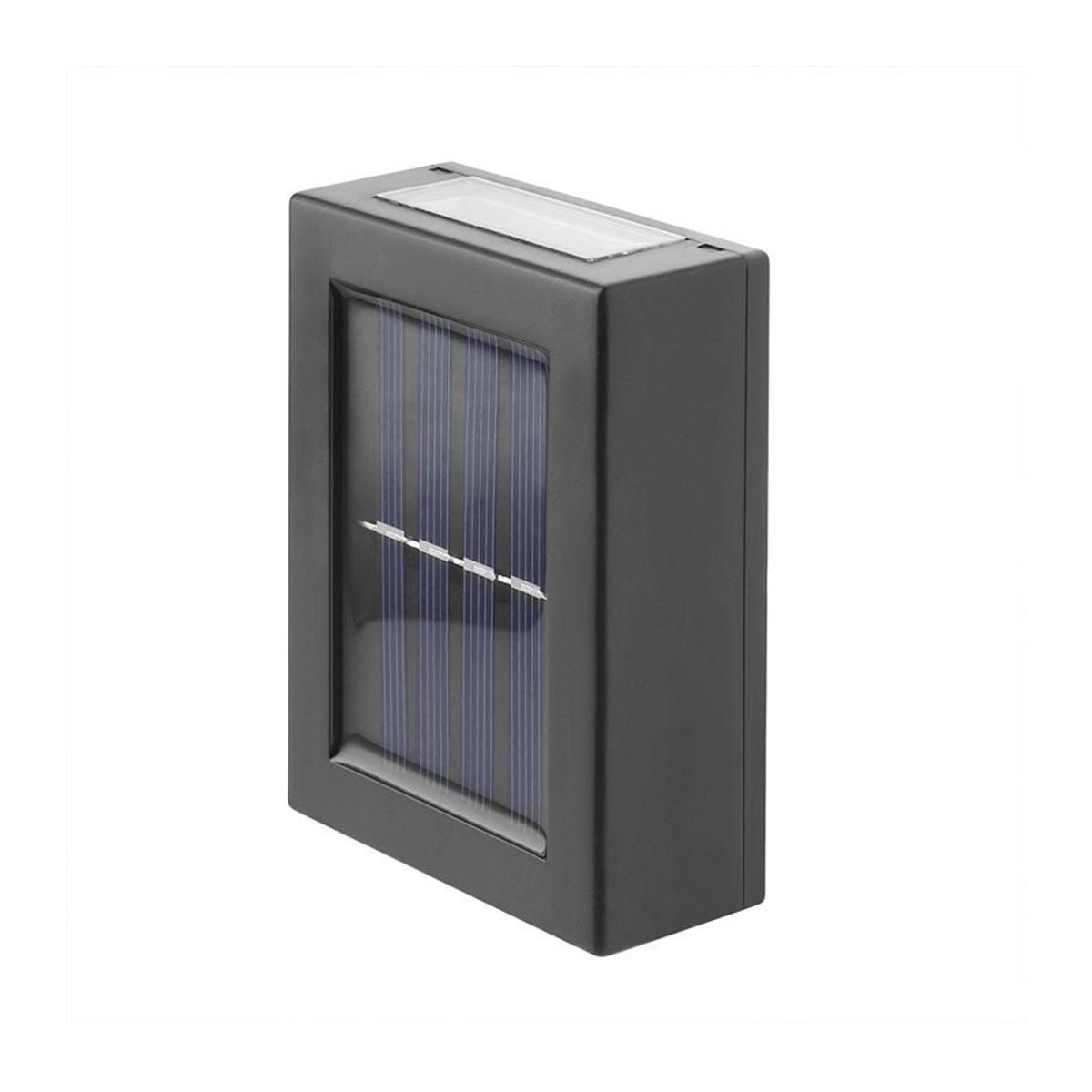 Happypilot Solar LED Wandleuchte für Außenbereich, wasserdichte Up-and-Down Gartenlampe in Warmweiß, Schwarz oder Weiß - Bild 4