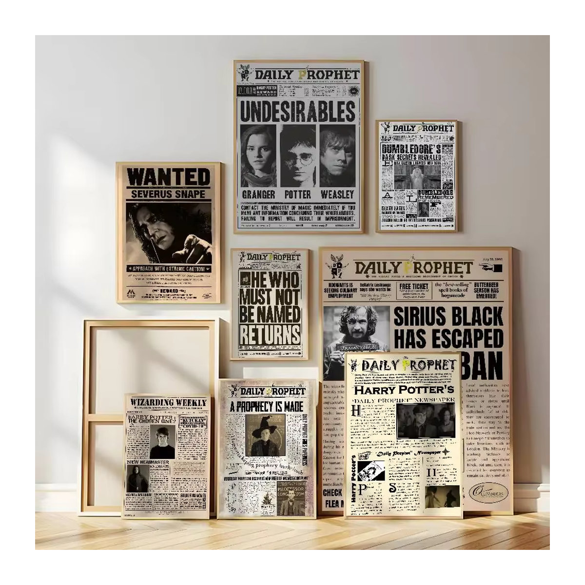 Harry Potter Film Poster Selbstklebender Wandaufkleber Vintage Wandbild Wasserdicht für Bar und Zimmer Dekoration Mehrfarbig - Bild 2