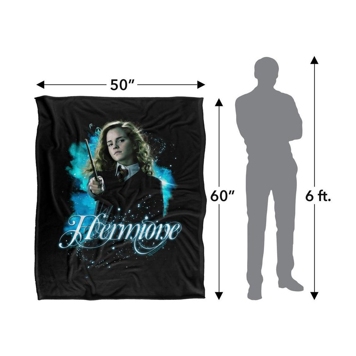 Harry Potter Hermine Decke in Schwarz One Size warm - Bild 3