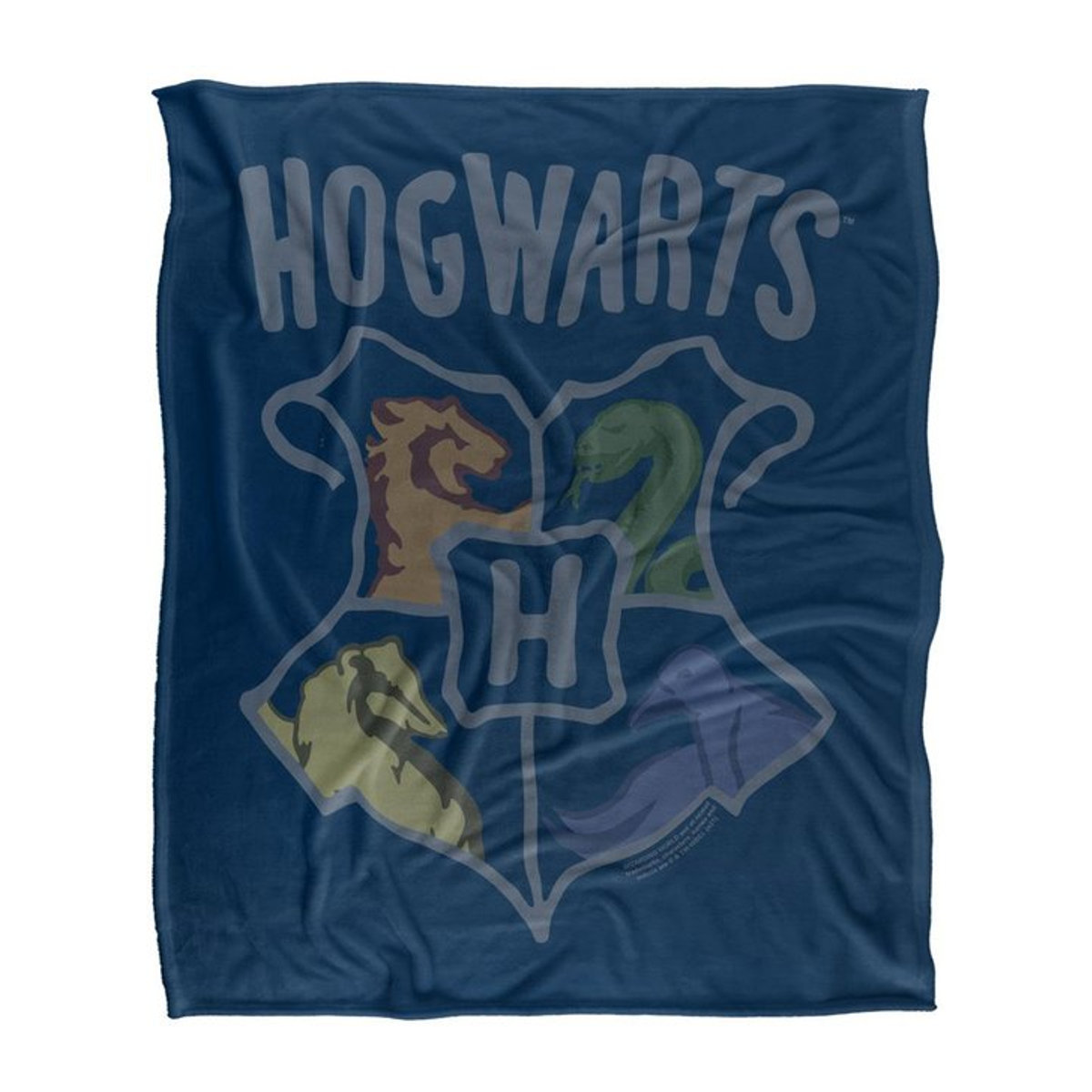 Harry Potter Hogwarts Doodle Decke schwarz One Size warm - Bild 1