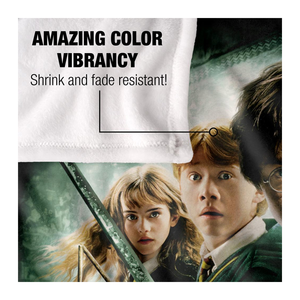 Harry Potter und die Kammer des Schreckens Filmposter Decke in Schwarz, One Size, warm - Bild 2