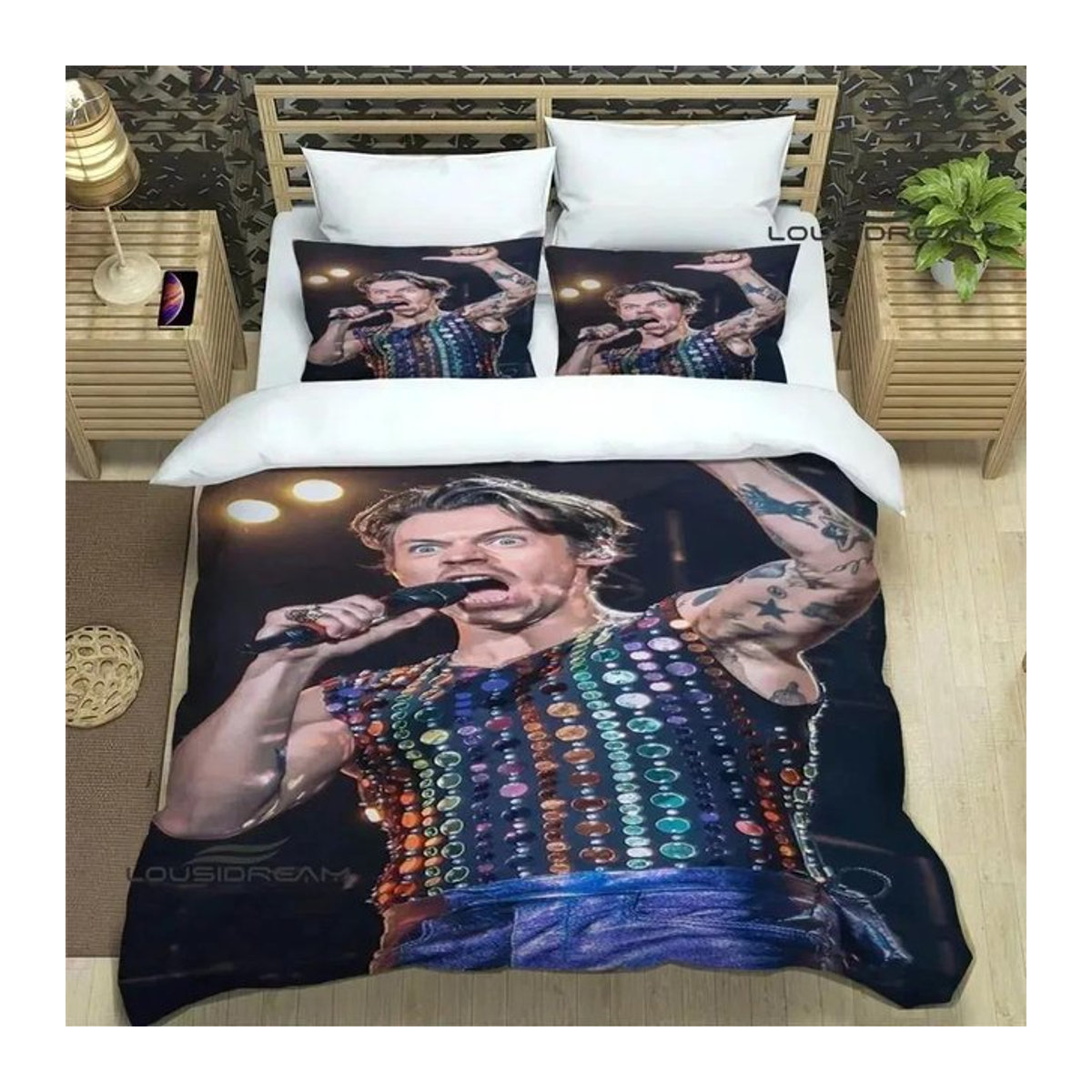 Harry Styles Bettwäsche-Set Creative Homewares, 3-teilig, Single, Breite: 140 cm, Länge: 210 cm - Bild 1
