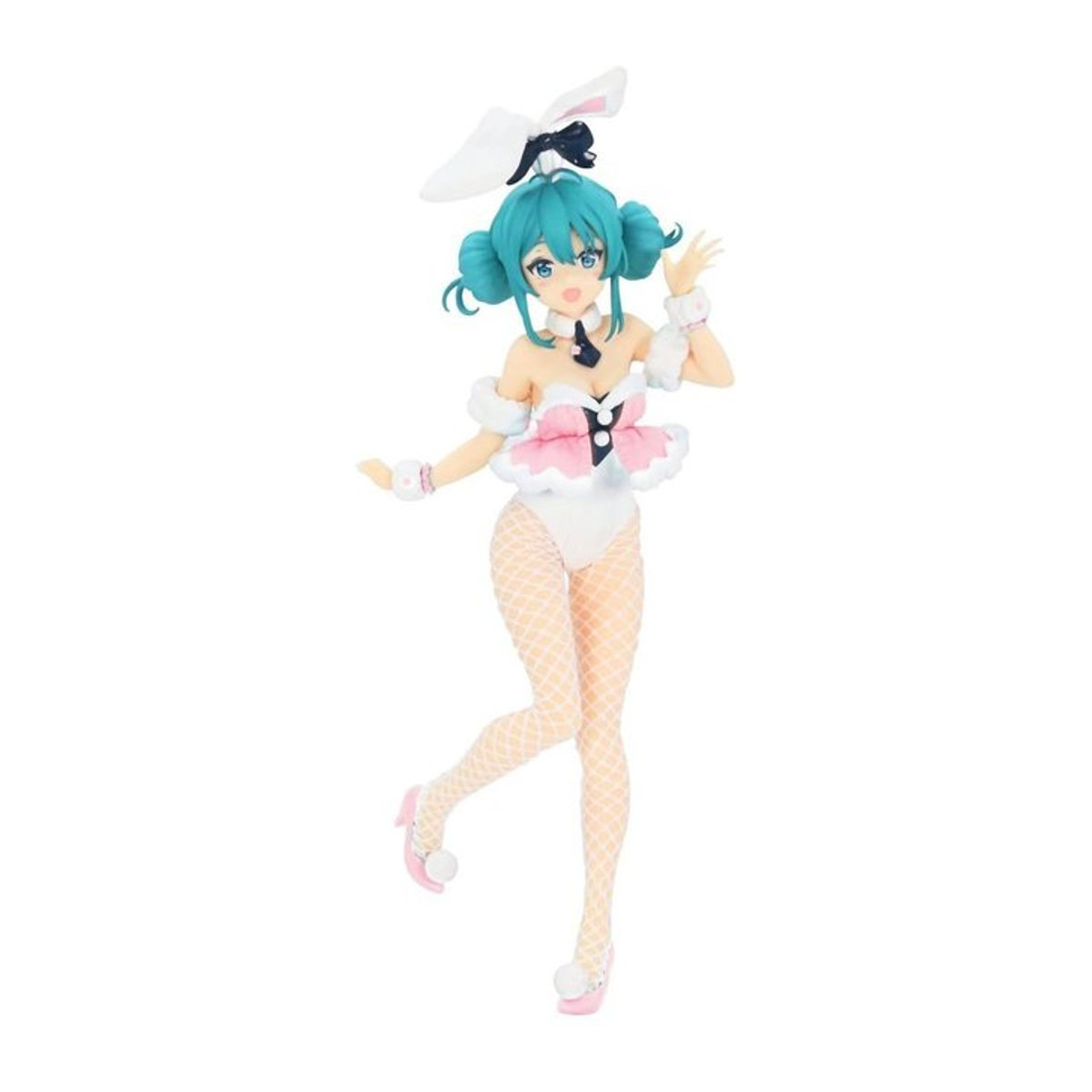 Hatsune Miku BiCute Bunnies Anime-Figur von Furyu in Babyrosa und Weiß - Bild 1