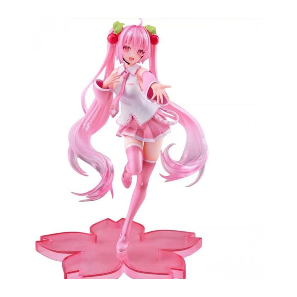 Hatsune Miku Sakura Serie Anime Figur in Rosa aus Kunststoff zur Dekoration - Bild 1