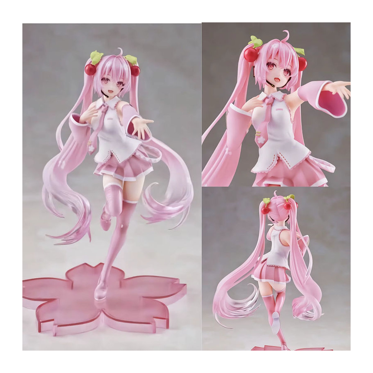 Hatsune Miku Sakura Serie Anime Figur in Rosa aus Kunststoff zur Dekoration - Bild 3