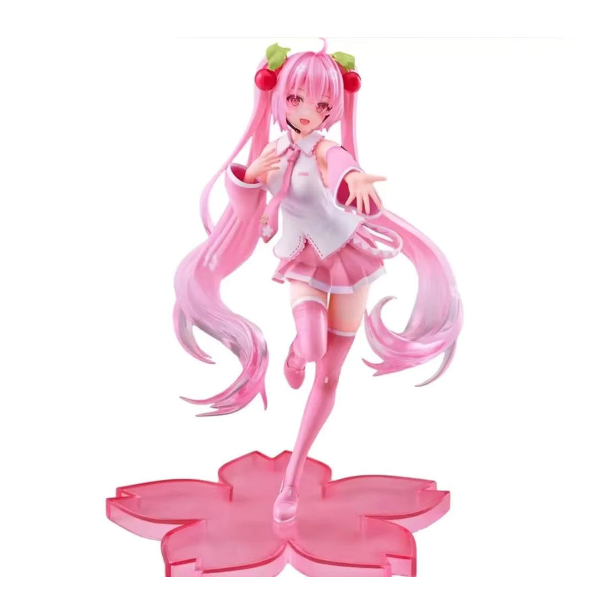 Hatsune Miku Sakura Serie Anime Figur in Rosa aus Kunststoff zur Dekoration - Bild 5