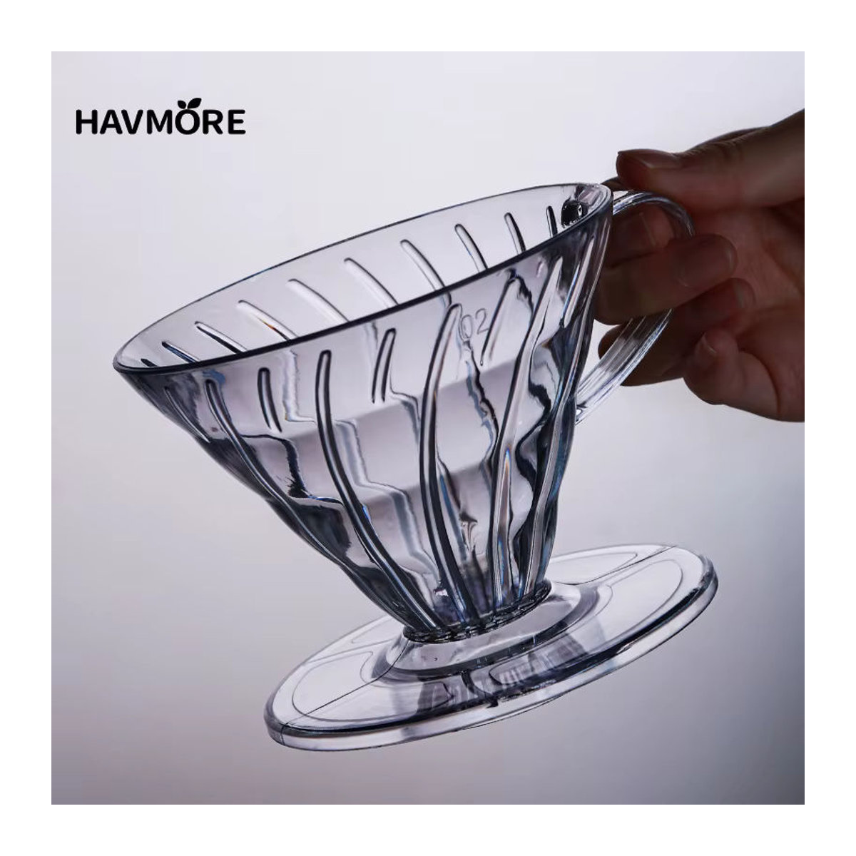 HAVMORE Kaffeetropfer aus Kunstharz in Transparent, Wiederverwendbarer Kaffeefilter und Kaffeetrichter für Barista, 1–2 Tassen - Bild 5