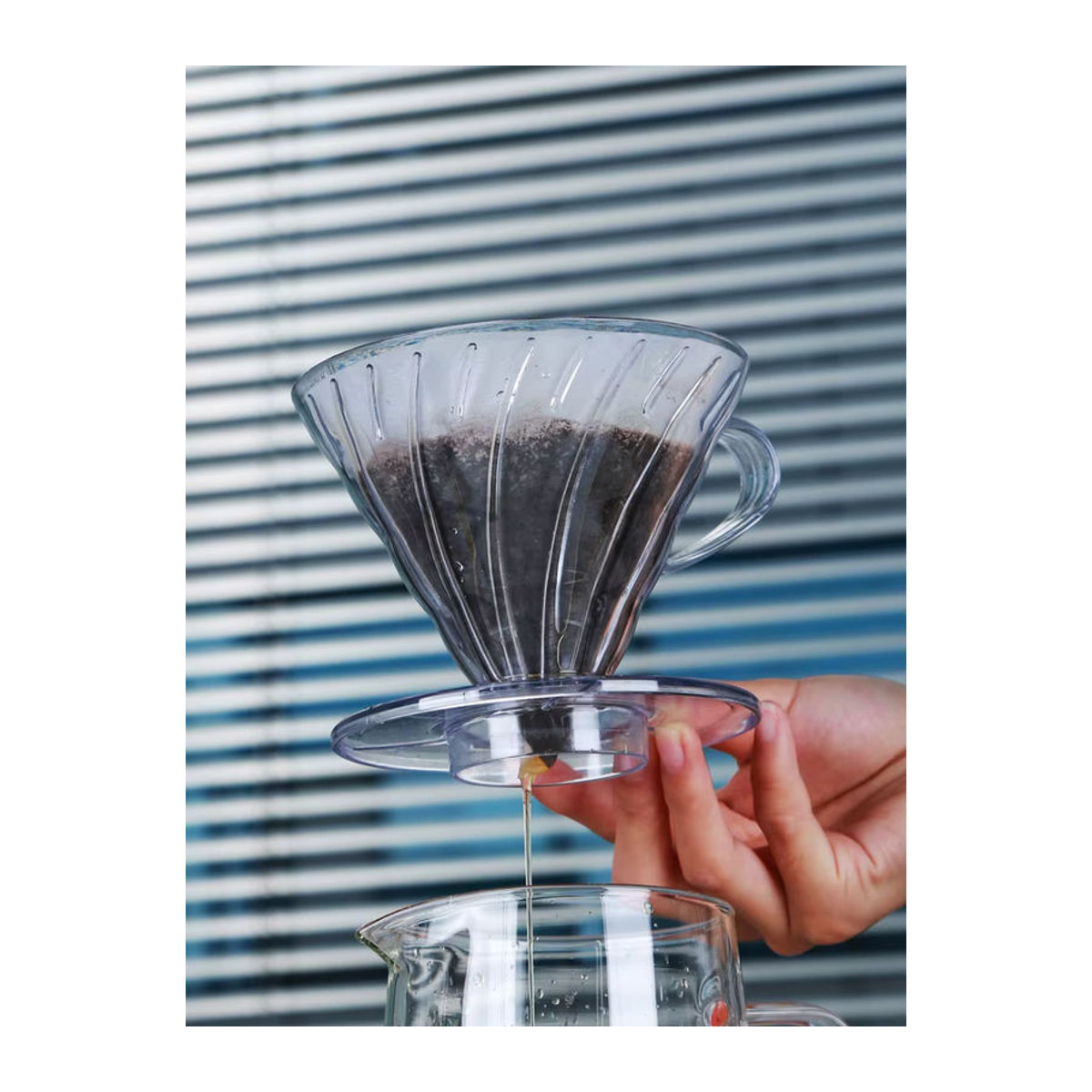 HAVMORE Kaffeetropfer aus Kunstharz in Transparent, Wiederverwendbarer Kaffeefilter und Kaffeetrichter für Barista, 1–2 Tassen - Bild 7