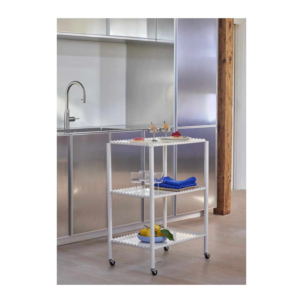 HAY Arcs Trolley Servierwagen aus Metall in Beige Modern - Bild 2