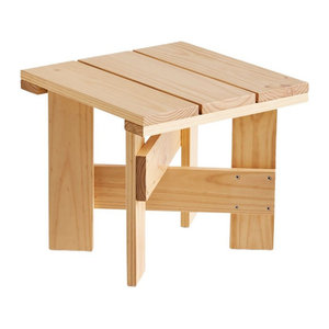 HAY Crate Low Table Couchtisch aus Kiefer Massivholz in Natur Beige, quadratisch und minimalistisch
