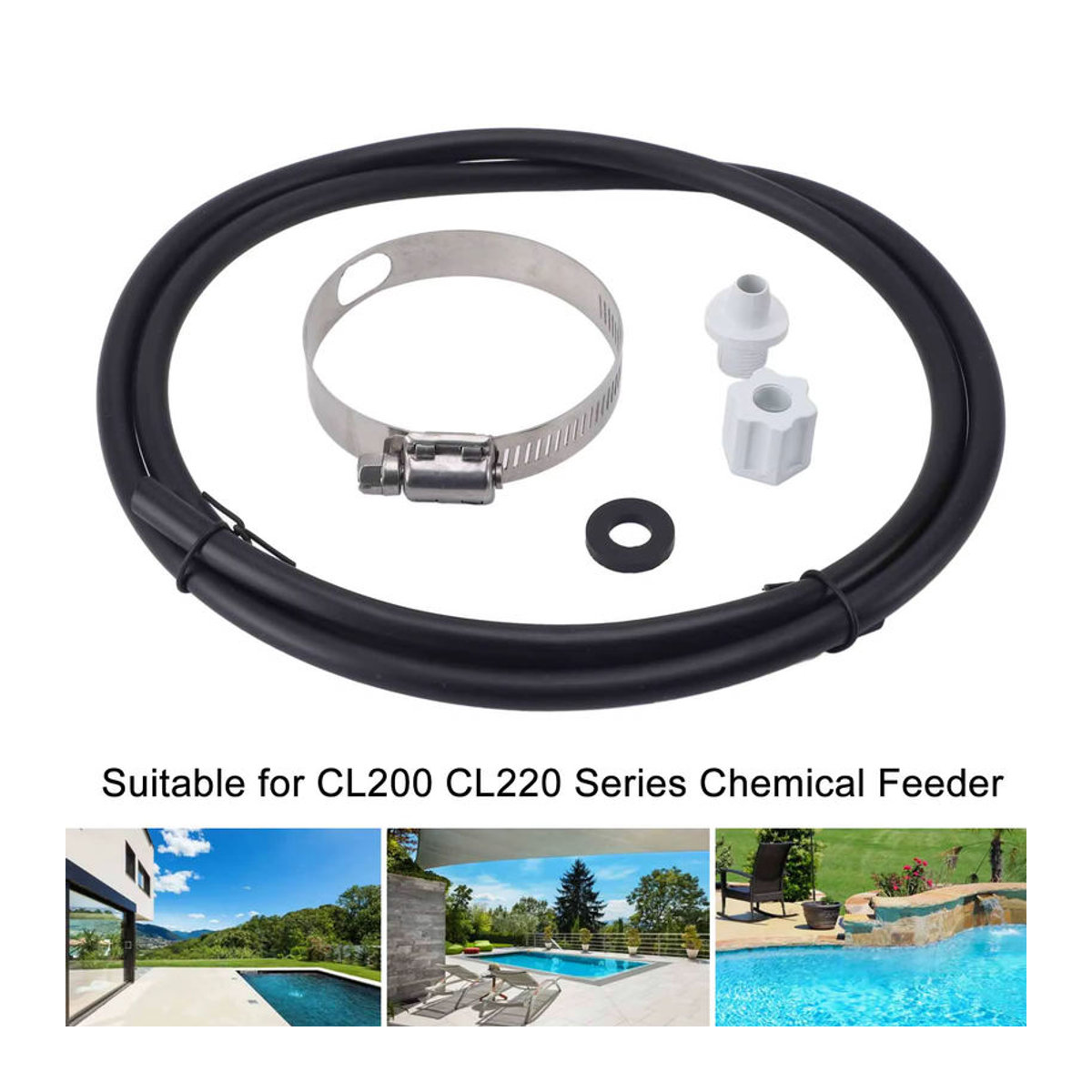 Hayward Chlorator Feeder Anschluss Paket mit Schlauch-Sattelklemme für Cl200 und Cl220 - Bild 6