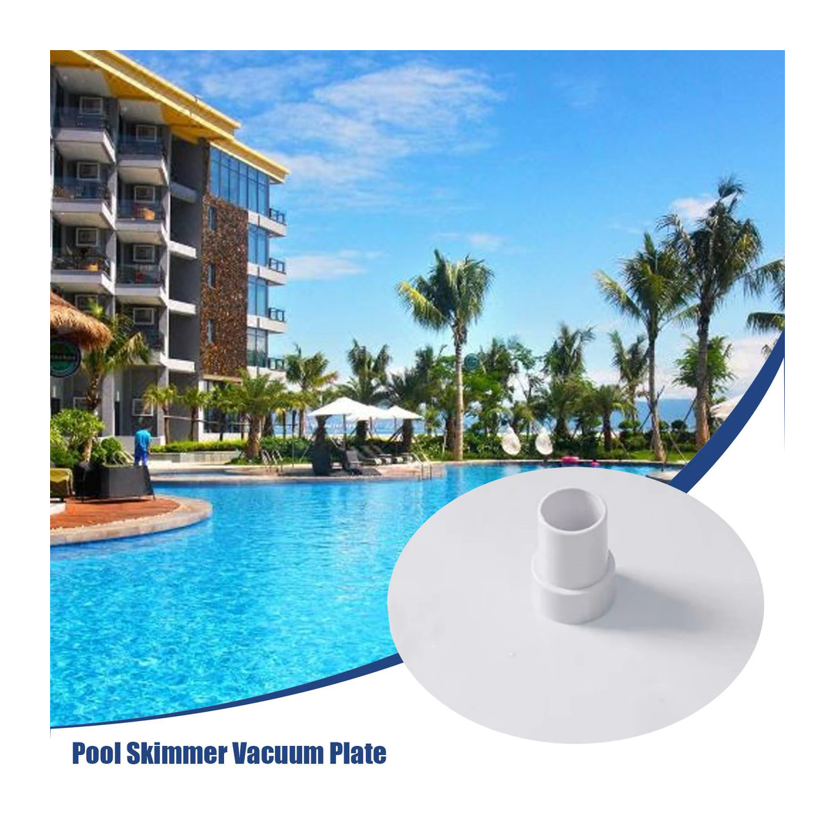 Hayward Pool-Skimmer-Vakuumplatte für In-Ground-Pools in Weiß - Bild 2