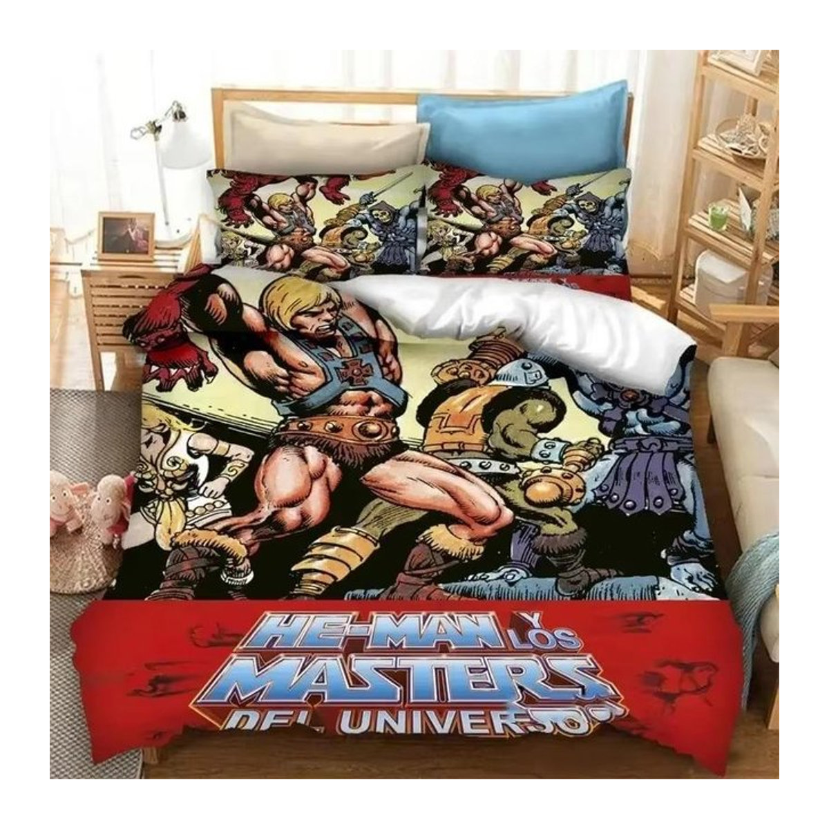 He Man Masters of the Universe Bettwäsche-Set Multicolor, 3-teilig, B: 140 cm, L: 210 cm - Bild 1