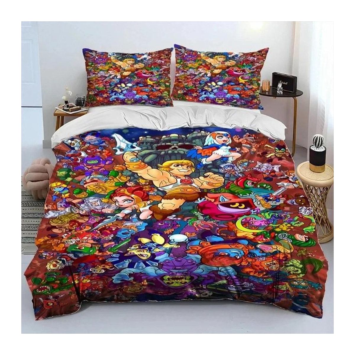 He-Man und die Masters of the Universe Bettwäsche-Set Multicolor, 3-teilig, B/H: 210 x 210 cm - Bild 1