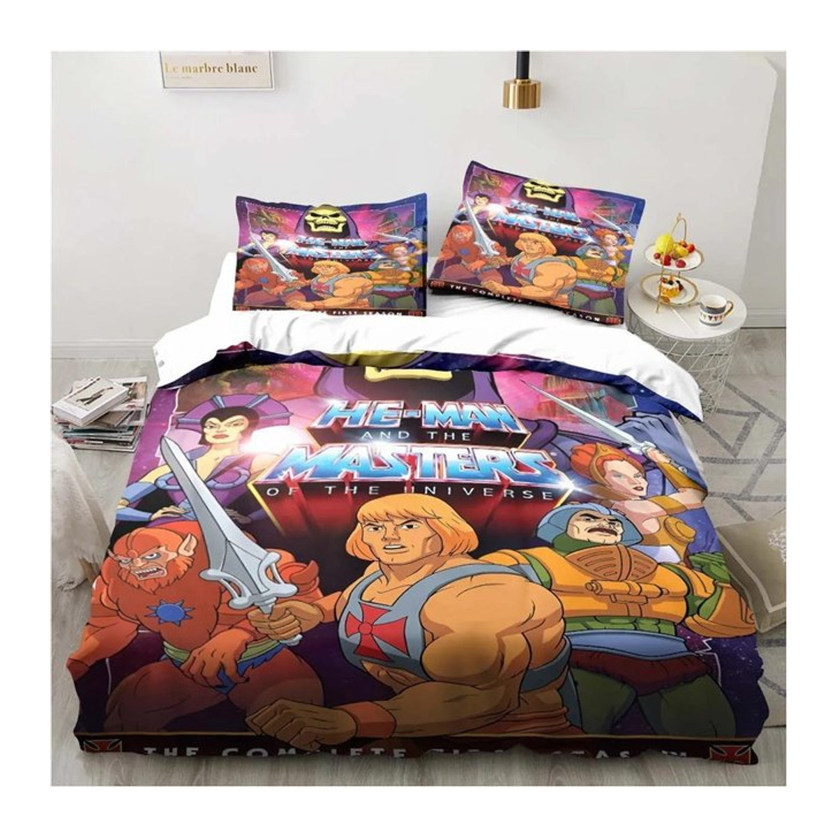 He-Man und die Masters of the Universe Bettwäscheset mit Reißverschluss, Single, B/H: 135 x 200 cm - Bild 1