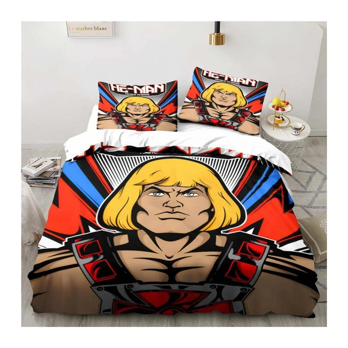 He-Man und die Masters of the Universe Bettwäscheset mit Reißverschluss, Single, B/H: 140 x 210 cm - Bild 1