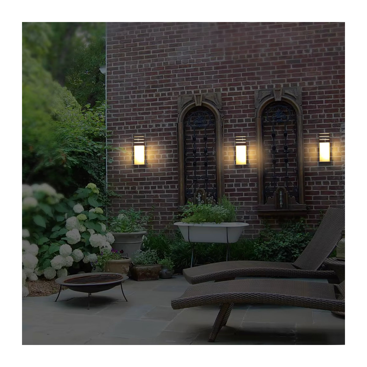 Heevye Moderne LED Außenwandleuchte Schwarz 12W Wasserdicht für Garten, Veranda und Balkon - Bild 6