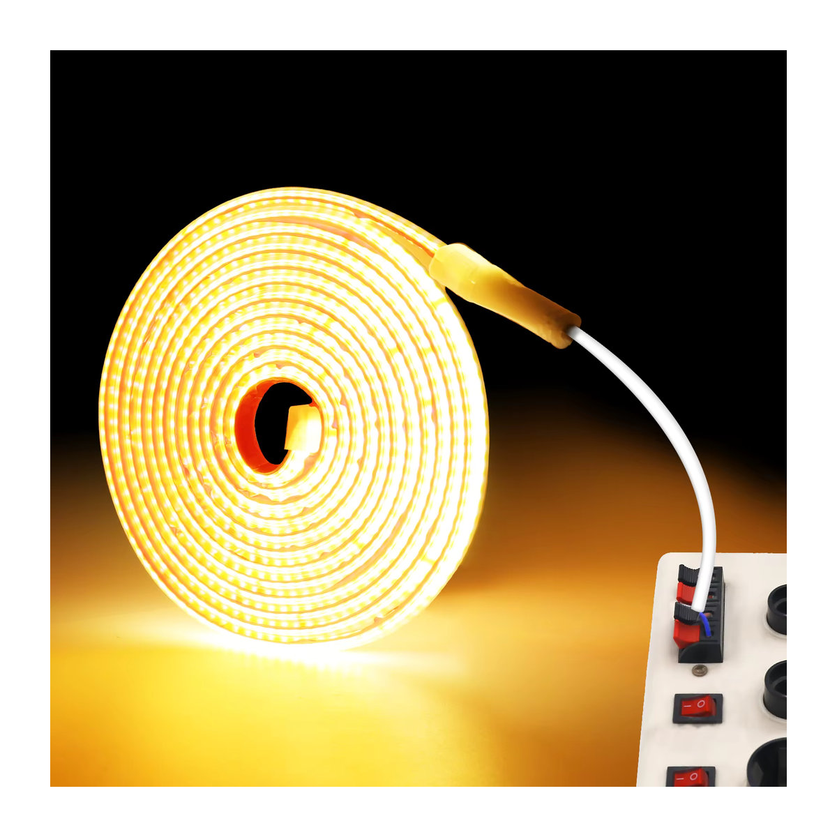 HEGEHE COB LED Streifen IP65 wasserdicht mit 120 LEDs/m, AC 230V, 10cm Breite, schneidbar, in kaltweiß, natürlich oder warmweiß - Bild 4