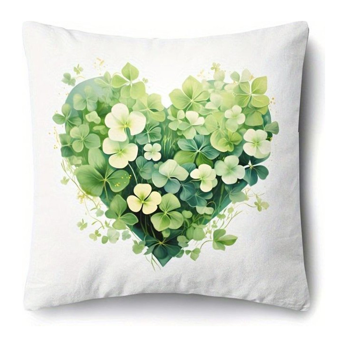 Heimdeko Dekorative Kissenbezüge mit Irischem Kleeblatt Muster für Sofa und Schlafzimmer, B/B/H: 18 x 18 x 18 cm - Bild 1