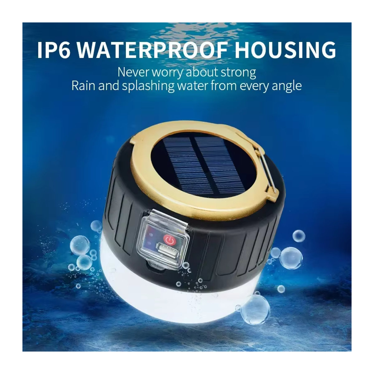 Heinast Solar LED Camping Licht Wasserdichte Wiederaufladbare Zelt Lampe Tragbare Outdoor Laterne - Bild 2