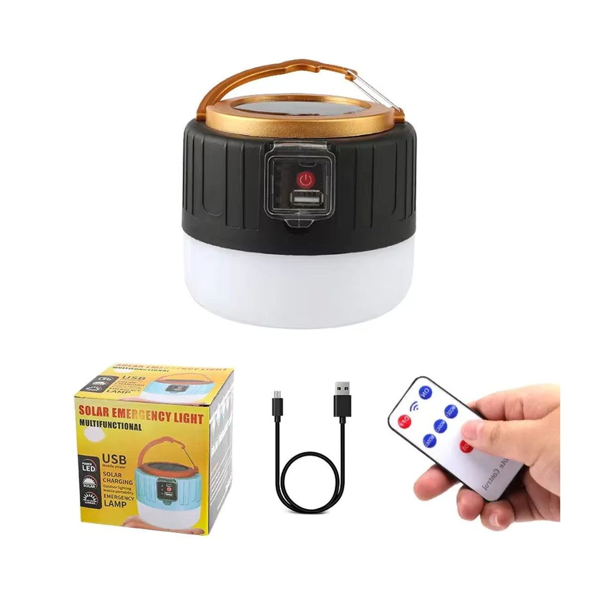 Heinast Solar LED Camping Licht Wasserdichte Wiederaufladbare Zelt Lampe Tragbare Outdoor Laterne - Bild 6