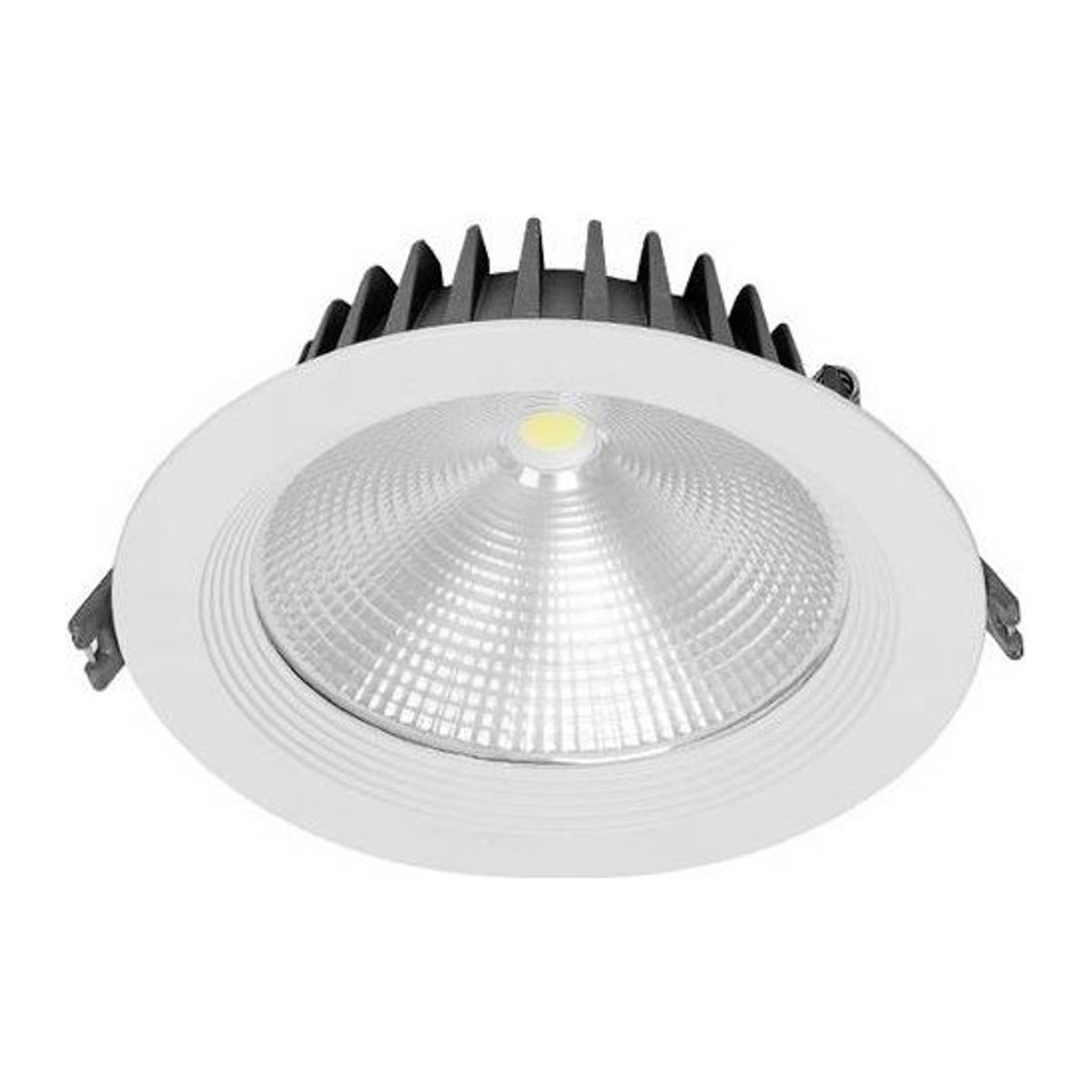 Heitronic LL-610021 LED-Aufbauleuchte in Weiß mit warmweißem Licht aus Aluminium - Bild 1