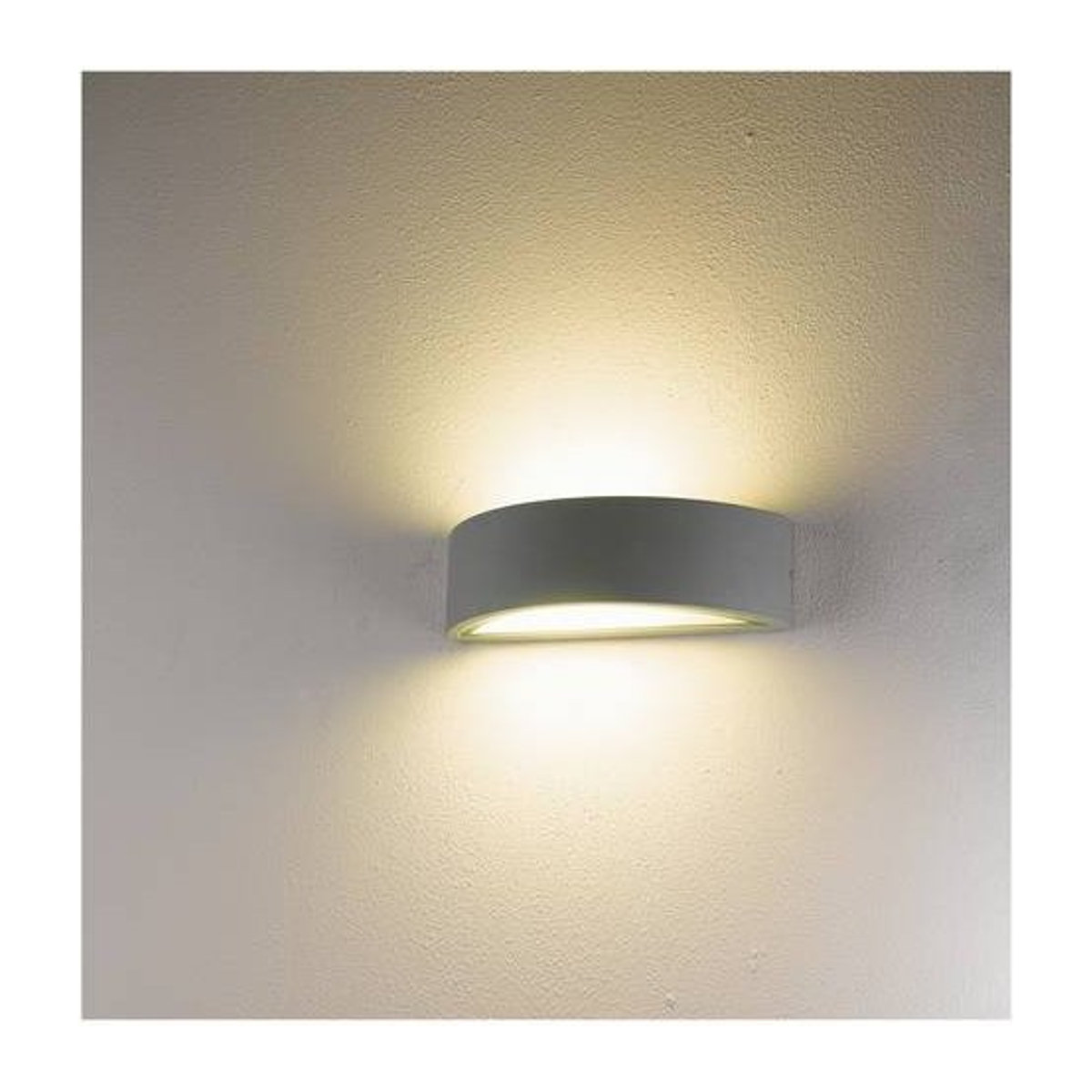 Heitronic VO-501428 LED-Außenwandleuchte in Weiß mit E27 Fassung und IP54 Schutzart - Bild 1