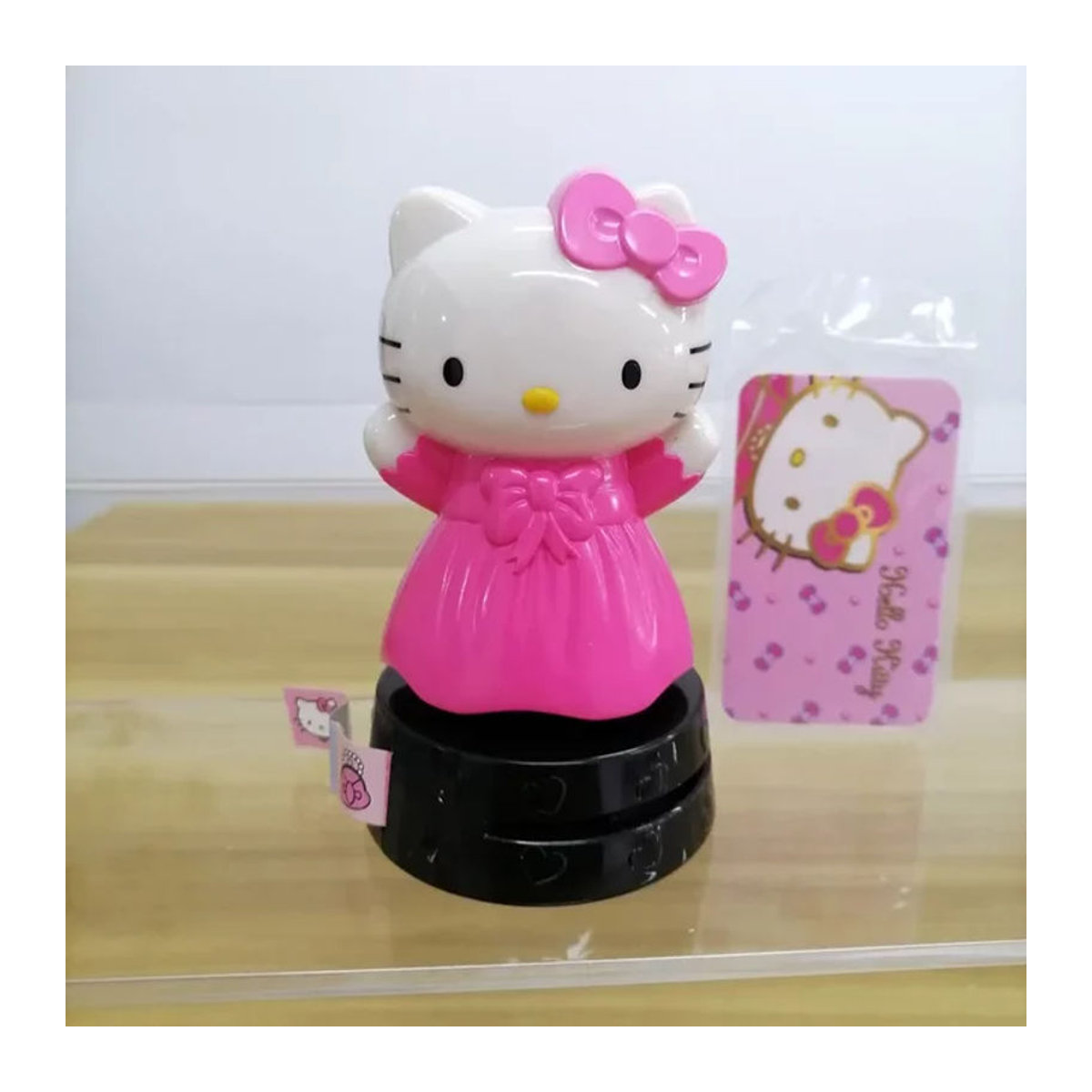 Hello Kitty Interaktive Wackel-Figur als Tischdekoration in Weiß und Rosa aus Kunststoff - Bild 1