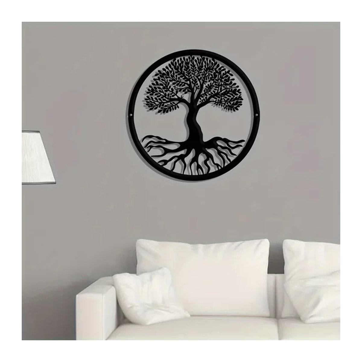 Hello Young Wandkunst Baum des Lebens aus Metall in Schwarz für Kinderzimmer - Bild 1
