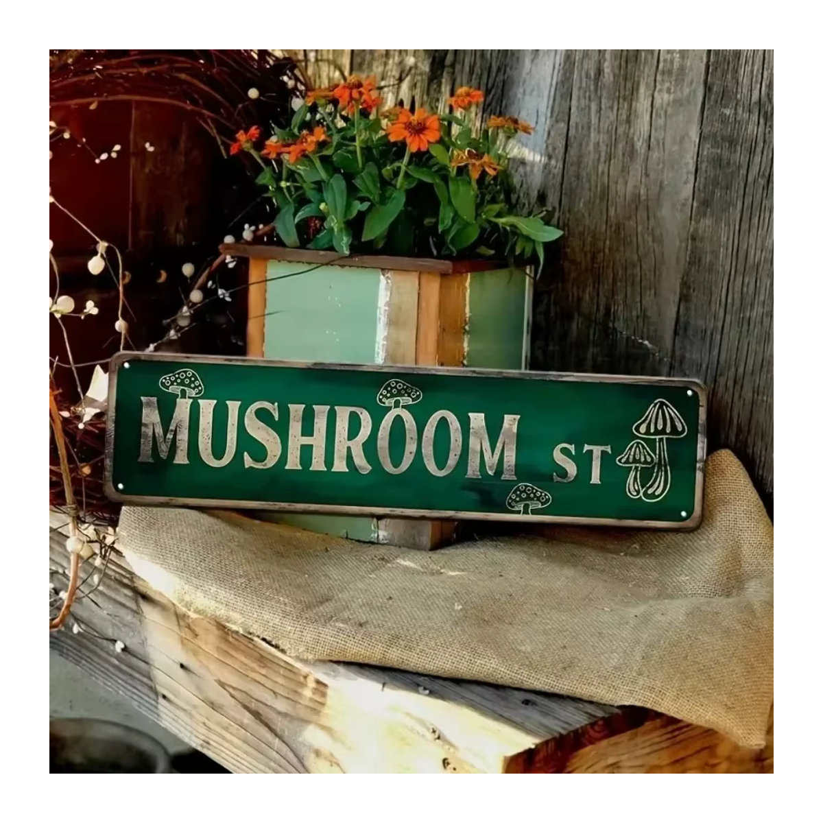 HELLOYOUNG Mushroom Avenue Vintage Wandkunst Pilz-Dekor für Café und Bar - Bild 3
