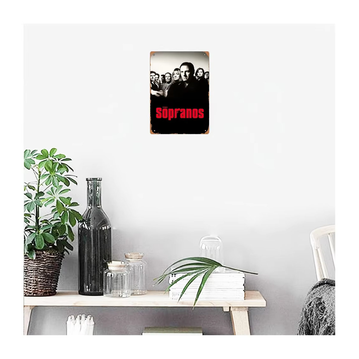 HELLOYOUNG The Sopranos Vintage Metallblechschild als Wanddekoration aus Eisen, Rechteckig, Breite: 30 cm, Höhe: 20 cm, Tiefe: 1 cm - Bild 2