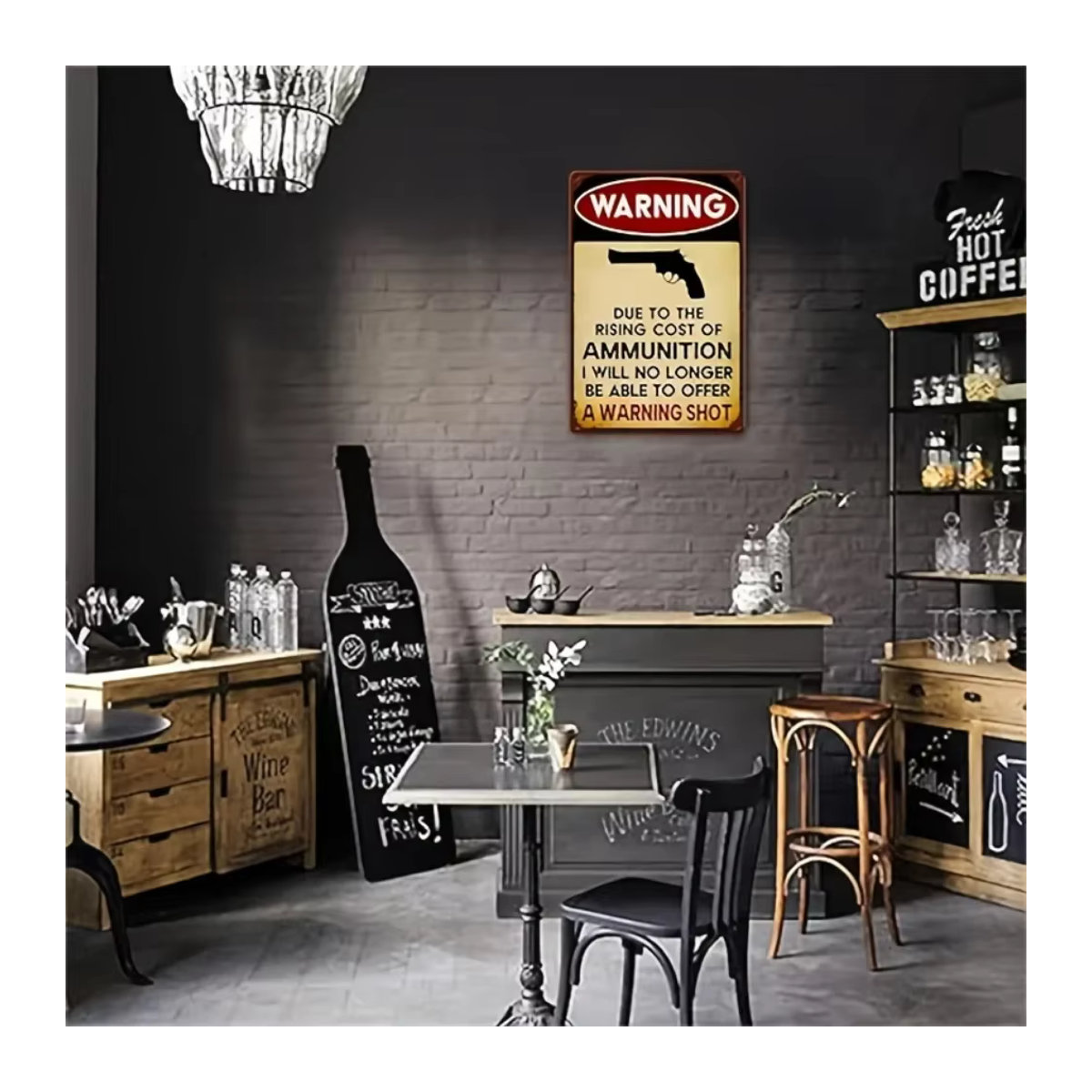 HELLOYOUNG Vintage Garage Schild aus Metall als mehrfarbige Wanddekoration im Hochformat - Bild 2