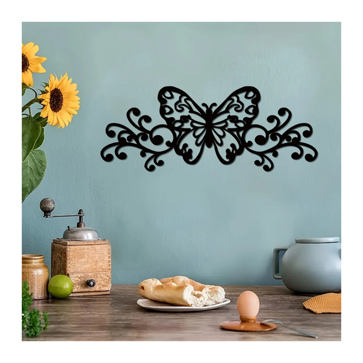 HELLOYOUNG Wandkunst aus Metall als dekorativer Wandbehang für Wohnkultur und Kinderzimmer - Bild 1