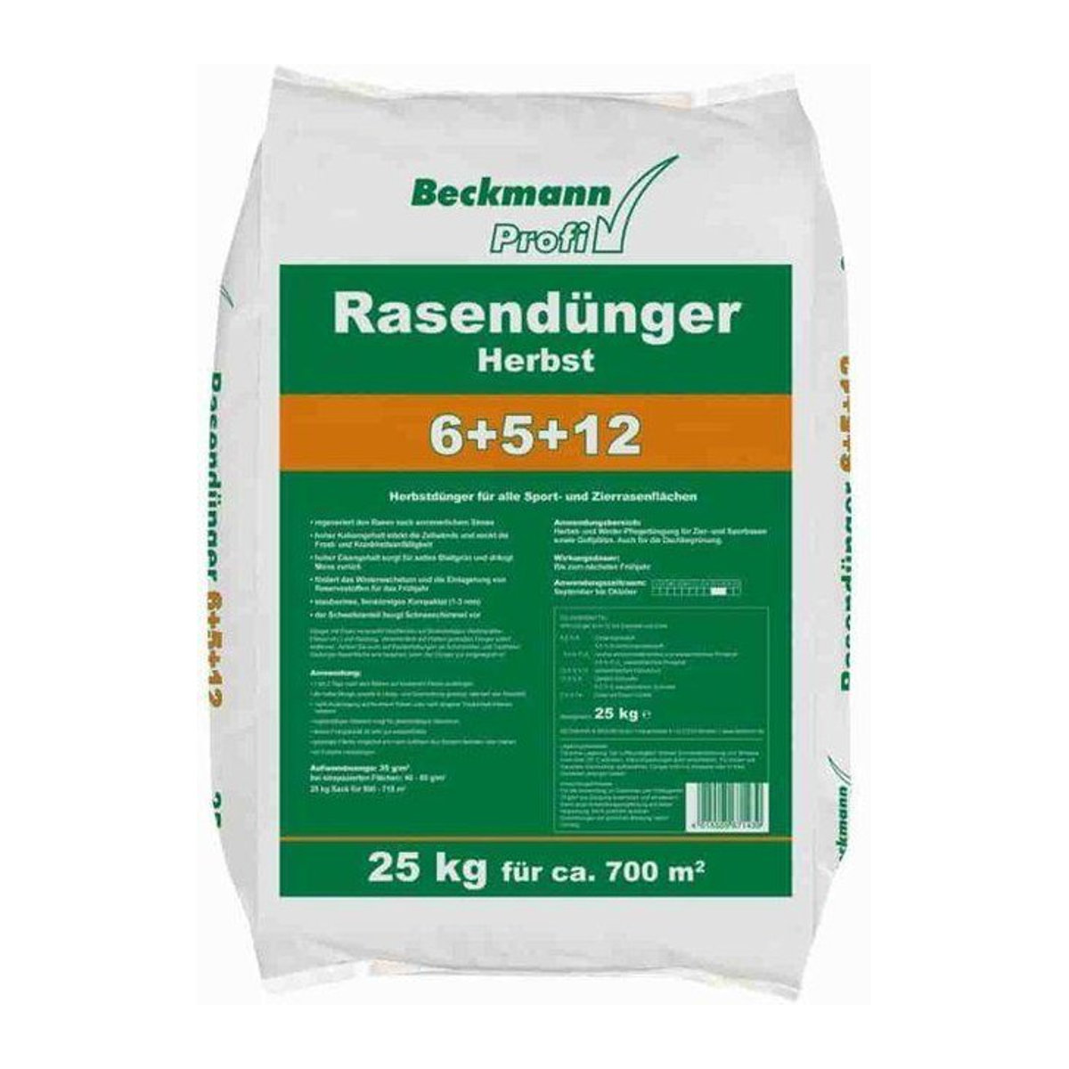 Herbst-Rasen-Dünger NPK 6+5+12 mit Kalium, Schwefel und Eisen, 25 kg - Bild 1