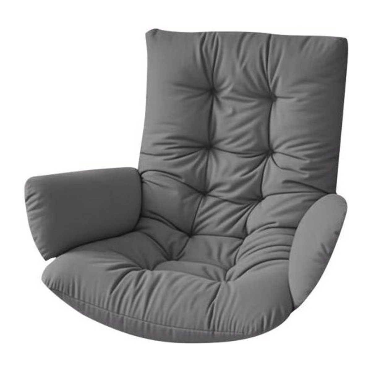 Hercules Wasserdichtes Eiersesselkissen aus Polyester für Korbschaukel mit Armlehnen, Anthrazit, Breite: 120 cm - Bild 1