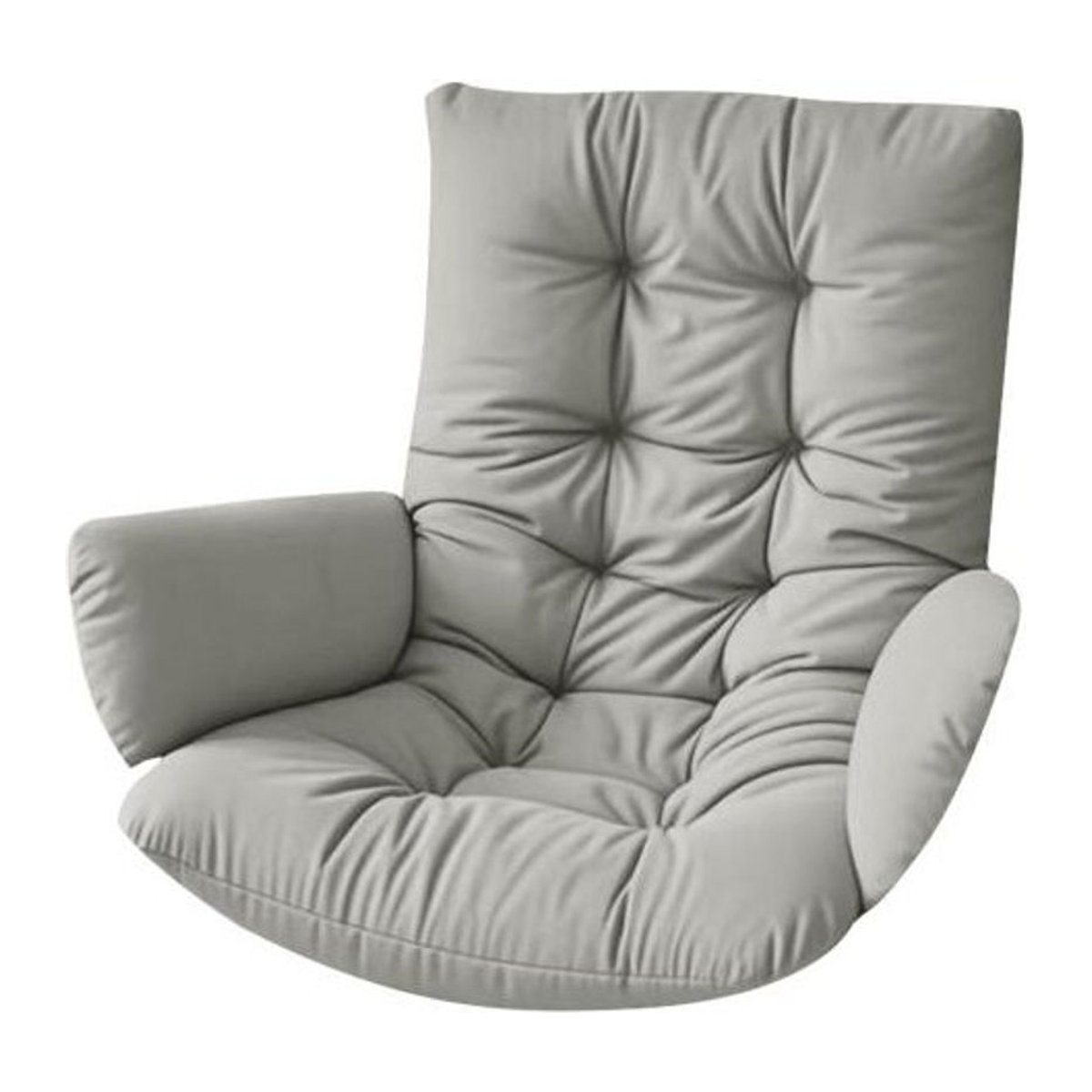 Hercules Wasserdichtes Eiersesselkissen aus Polyester für Korbschaukel mit Armlehnen, Grau, Breite: 120 cm - Bild 1